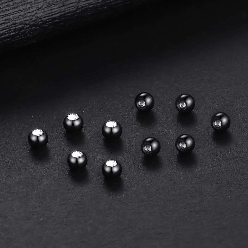 10PC Stainless Steel Screw Bal - огляд і ціна Body Jewelry Replacement Ball