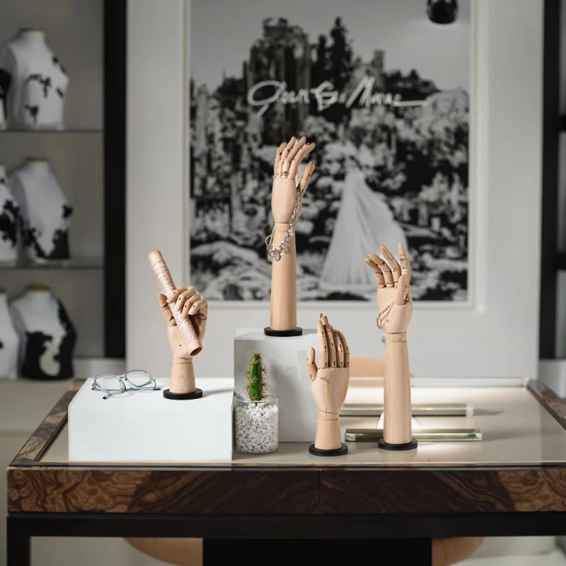 Solid Wood Hand Mannequin Rack - огляд і ціна Body Jewelry In Store