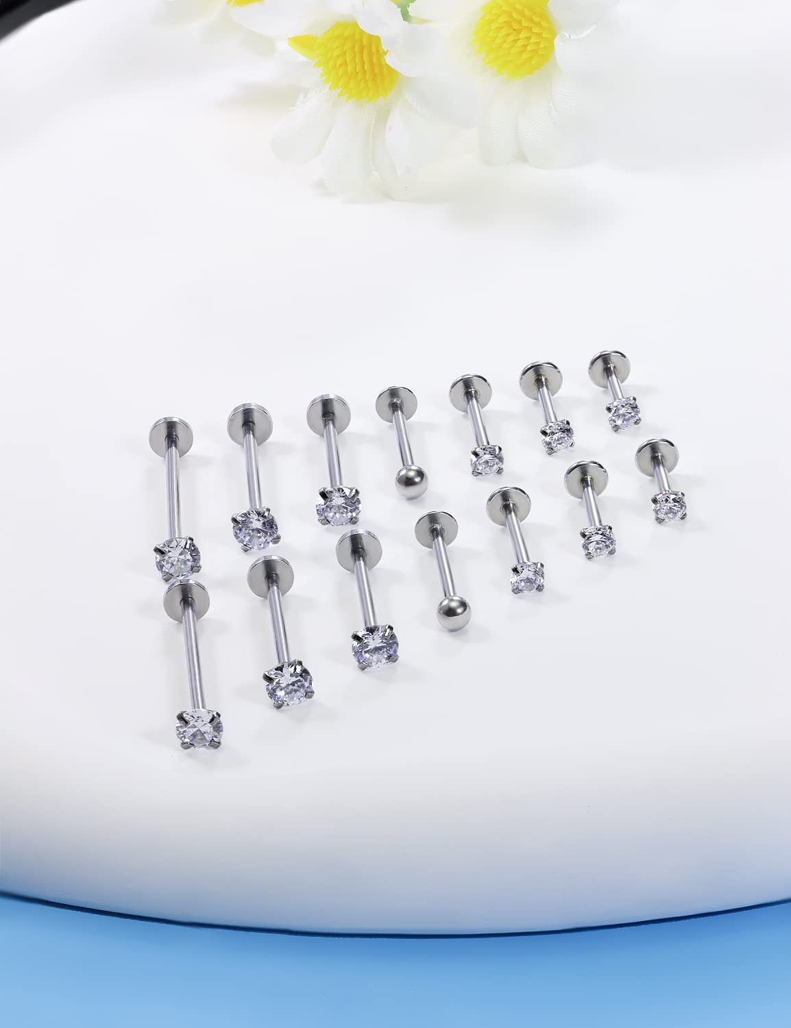 16G Different Sizes Flat Back  - огляд і ціна Body Jewelry Flat Back