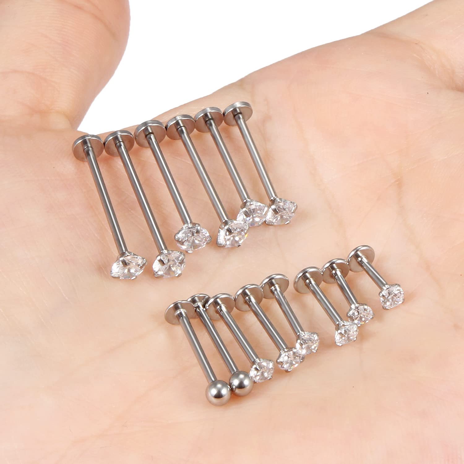 16G Different Sizes Flat Back  - огляд і ціна Body Jewelry Flat Back