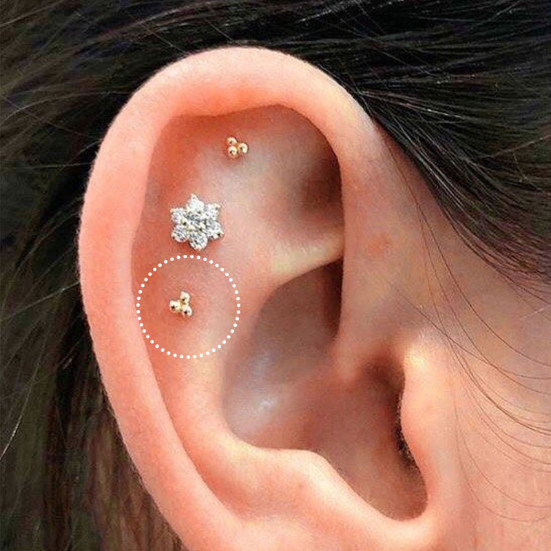 1PC Stainless Steel Mini Studs - огляд і ціна Body Jewelry Flat Back