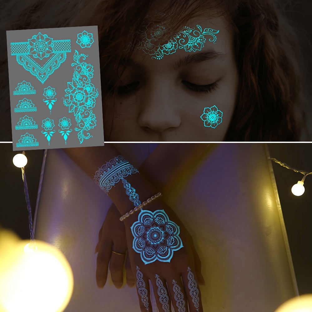 Blue Luminous Henna Tattoo Sti - огляд і ціна Body Jewelry Glue
