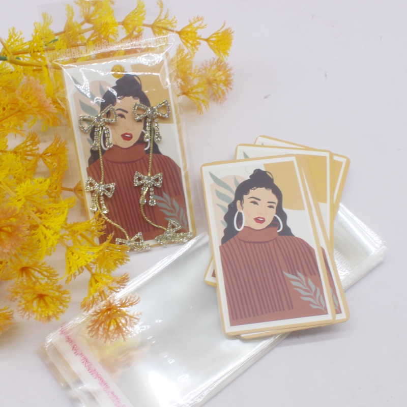 50pcs 5x9cm Earrings Cards Pap - огляд і ціна Body Jewelry Holder